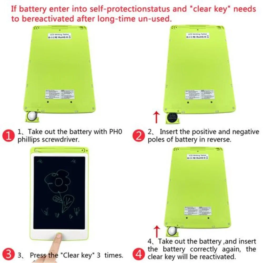 Electronic Tablet, LCD Drawing Doodle Pad, Educational Learning Toys for Toddler